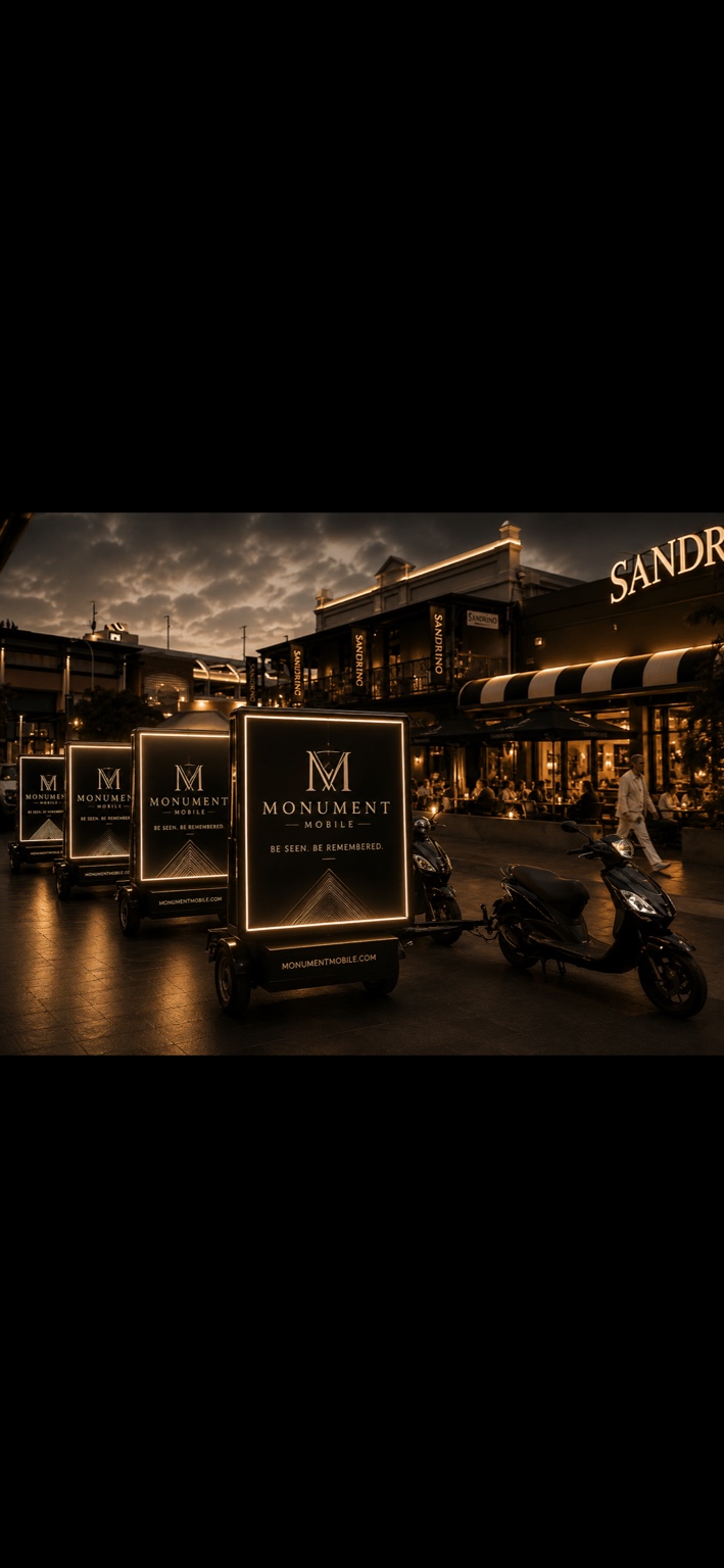 MONUMENT Mobile premium scooter trailer advertising